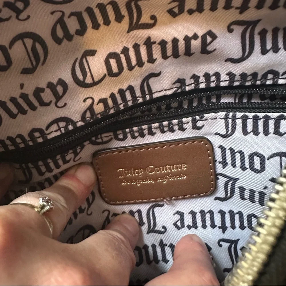 Women’s Juicy Couture‎ Black and Leopard Crossbody Satchel Purse Bag - Picture 10 of 13